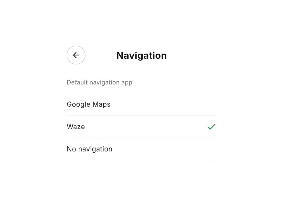 Navigation in Taxee Driver